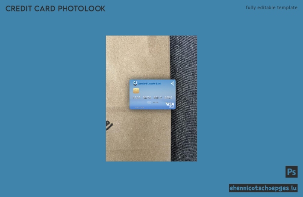 Lesotho Standard Lesotho Bank Visa Debitkarte Fotoansicht Beispielvorschau